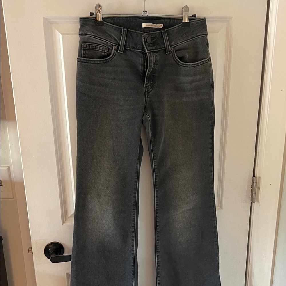 Levi's Dark Gray Flare Women's Jeans